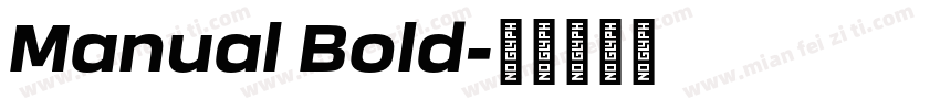 Manual Bold字体转换